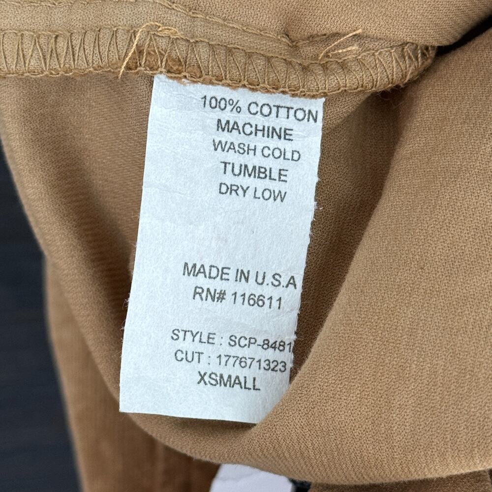 Anthropologie Self Contrast Corduroy Overalls Women XS Wide Leg Festival Cotton - Picture 8 of 11